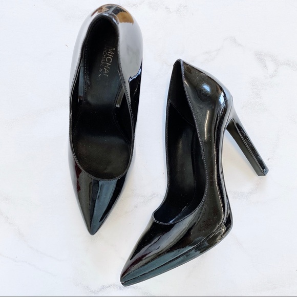 Michael Kors Shoes - MK MICHAEL KORS black patent leather pointy toes pumps